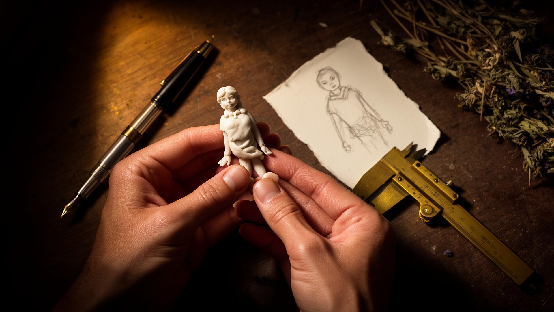 Handmodellierte personalisierte Wackelfigur von Wackelwelt