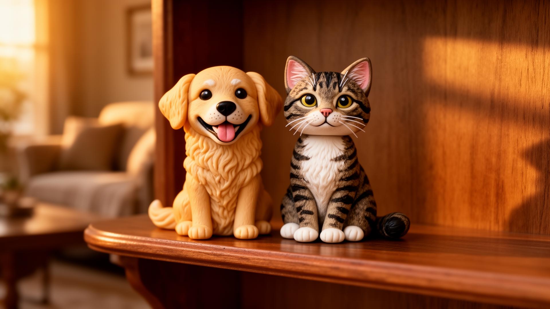 Haustier-Wackelfigur — Hund, Katze und mehr