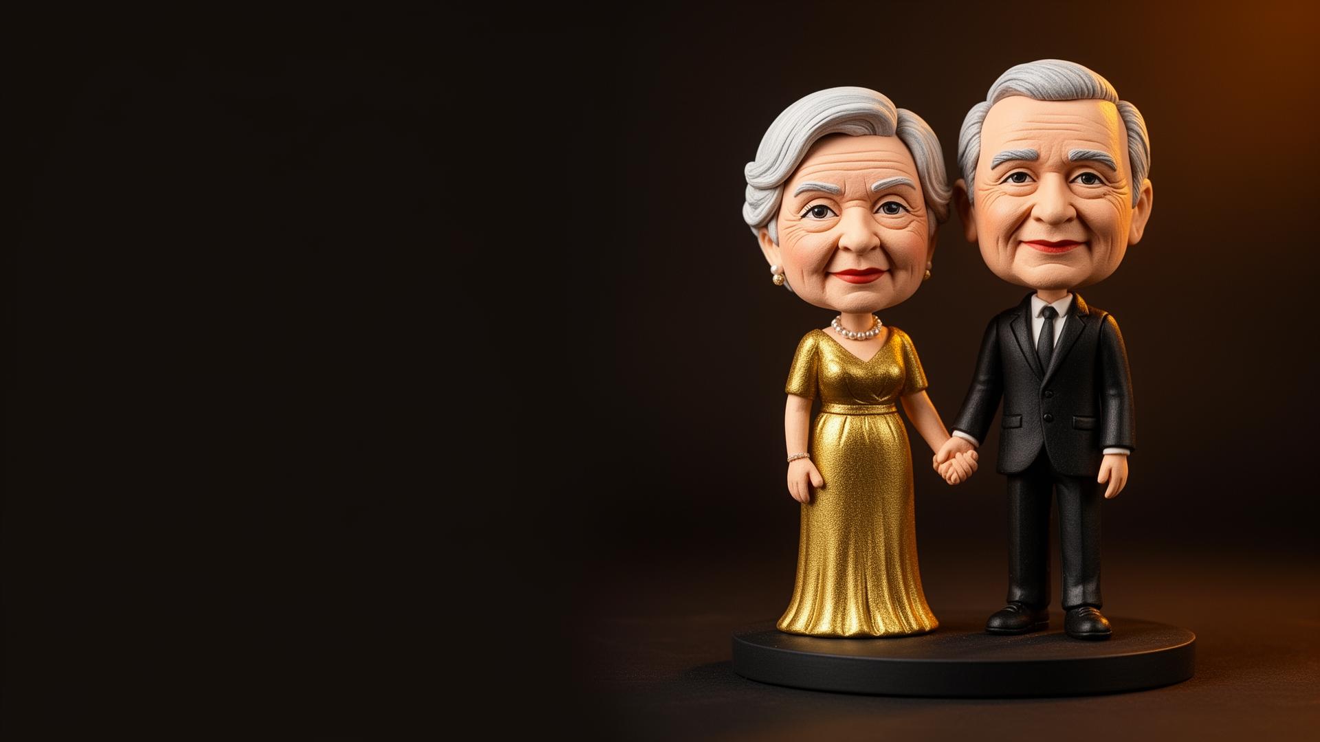 Geschenk zum 50. Geburtstag – Personalisierte Wackelfigur