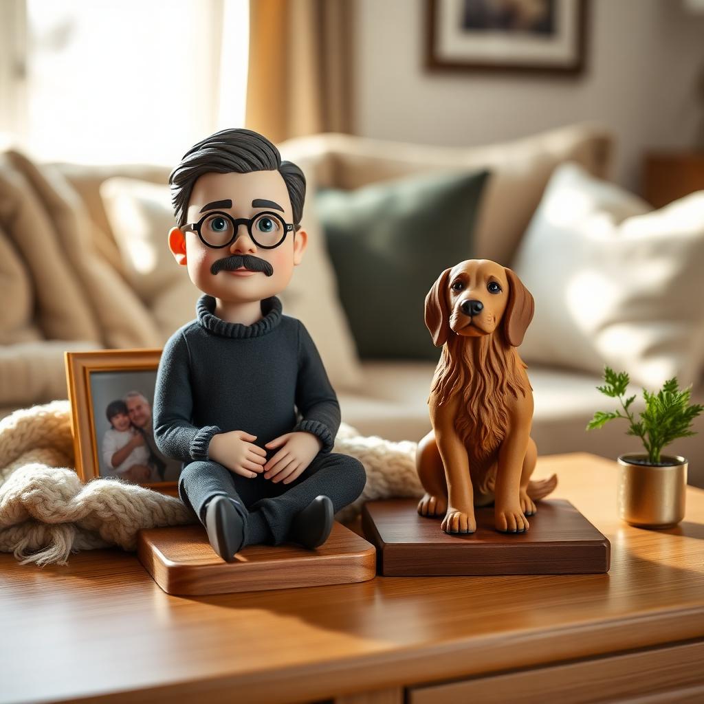 Personalisierte Wackelfigur mit Haustier